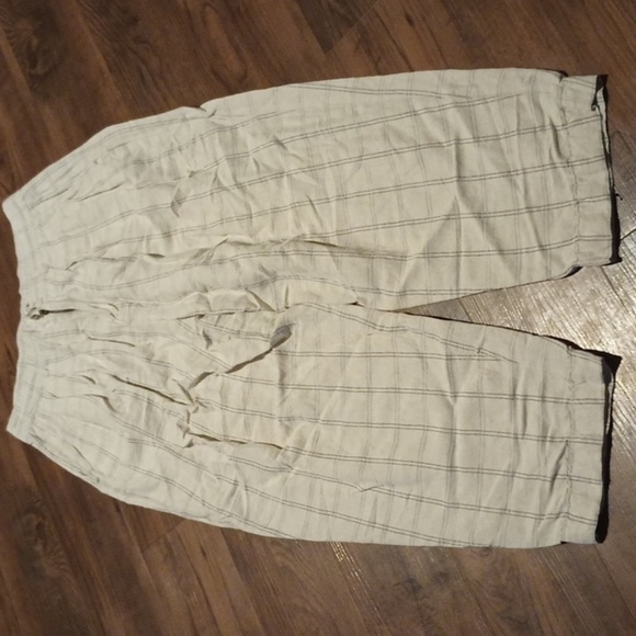 Madewell Oat Blue Plaid High Waisted Cropped Trouser A37 - Picture 1 of 6